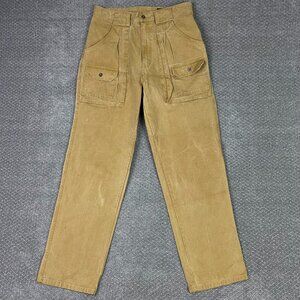 Vintage 90s Eddie Bauer Cargo Pants Men's 33 x 32 Khaki Safari Gorpcore Hiking